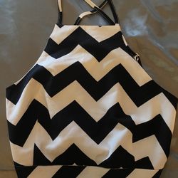 Black And White Tank Top (cropped) 