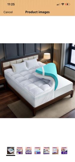 4 Inch Memory Foam Mattress Topper for Queen size