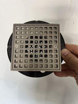 New Silver Brushed Nickel Shower Drain | Couldn’t Return And Ended Up Using Different For Ours