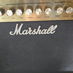 30W 12" Marshall With Digital Delay/ Distortion Pedals ( inc. Power Supply ).