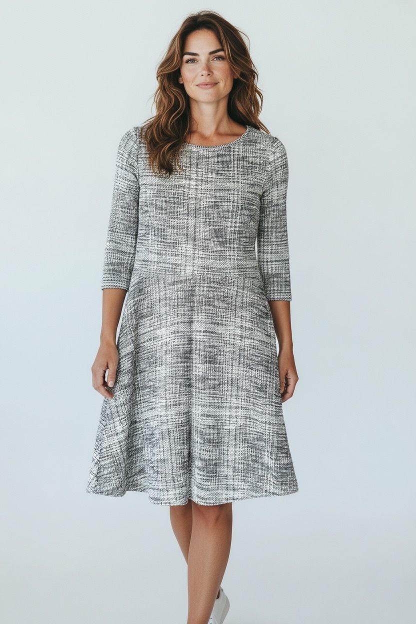 Max Studio | Size M | Black & White | Women's A-Line Dress