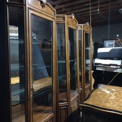 3 Curio Cabinets