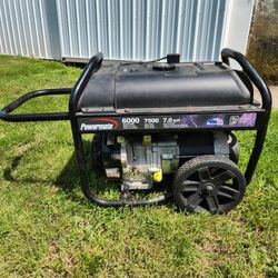 Powermate 6000 running watt generator 