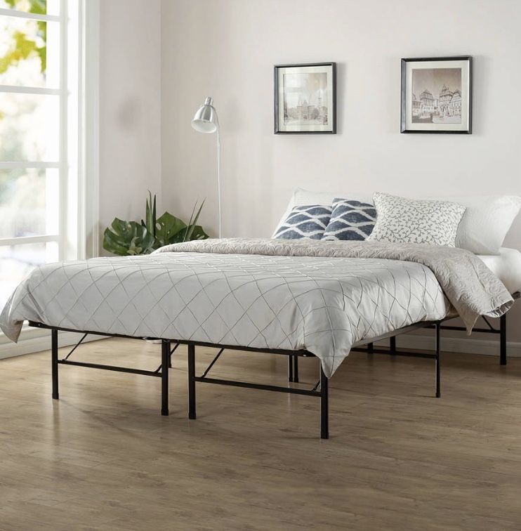 Spa Sensations by Zinus Platform Bed Frame, Twin/Full