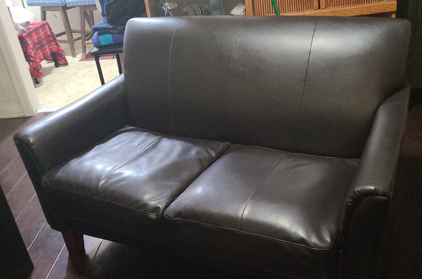 Black Like Leather Couch Used