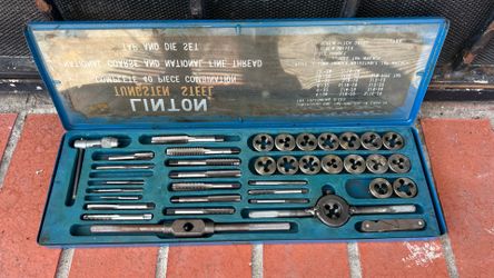 Linton 40 Piece Tungsten Steel Tap and Die Set