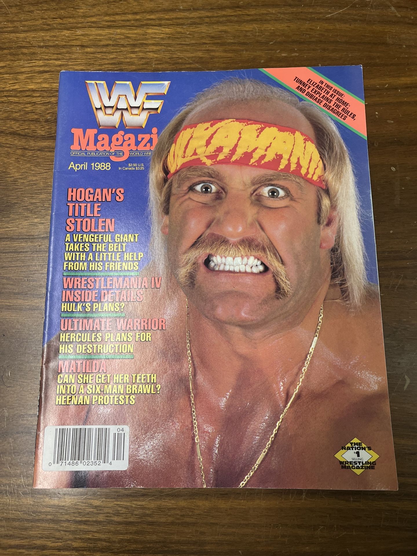 HULK HOGAN- 1988 WWF Magazine 