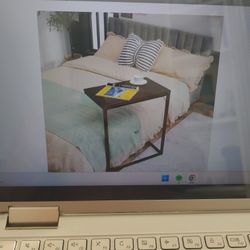 Tangkula Sofa Side Table 