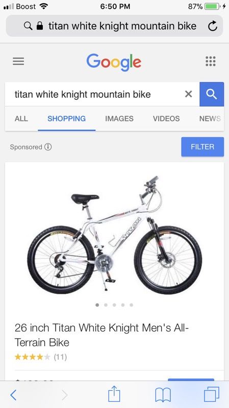 Titan white knight mountain bike ( read description)