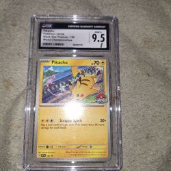9.5 Graded Black Star Pikachu (Fully Read)