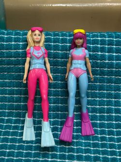 SwimWays Barbie Dive Characters. waterproof designed for pool diving games