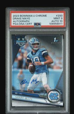 Drake Maye 2023 BOWMAN UNIVERSITY CHROME | AUTOGRAPH