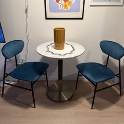 West Elm Bistro Table + Joybird 2 Chairs 