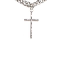 Silver Blessing Cross Necklace