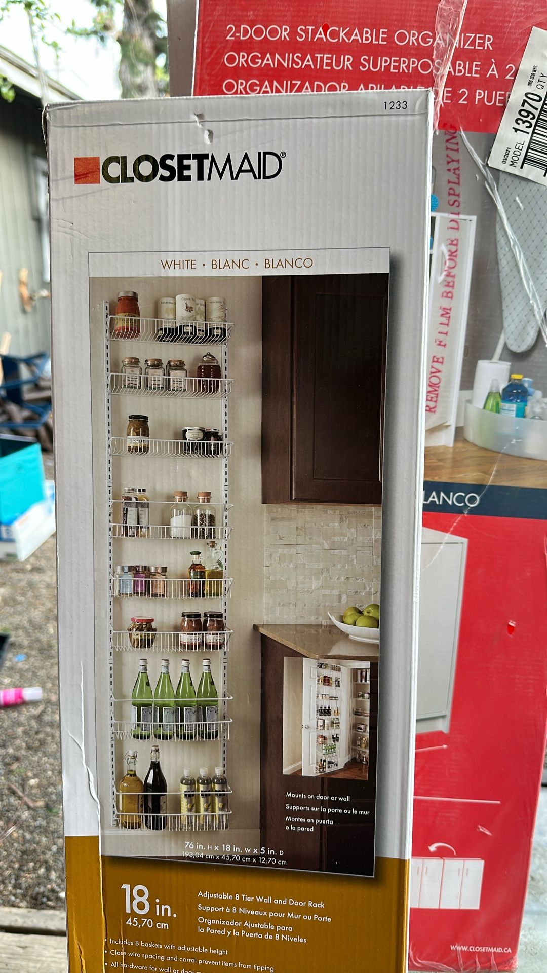 Adjustable 8 Tier Wall And Door Rack