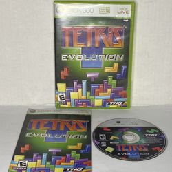 Tetris Evolution Microsoft Xbox 360 Video Game Complete 
