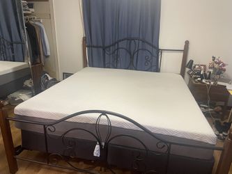 King Mattress, Frame And Box