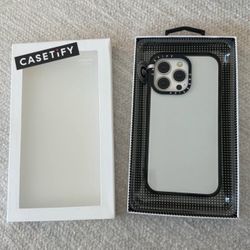 iPhone 13 Pro Clear w/ Black Trim Case