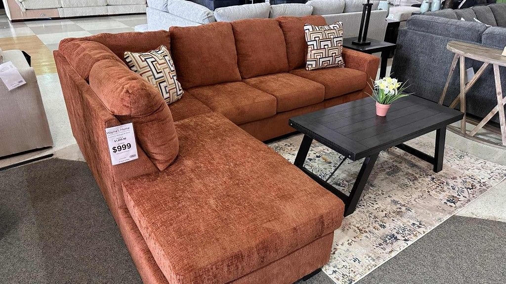 OM• $38 Initial • Brand New Sectional With Chaise
