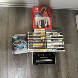 Empty Game Cases And Console Boxes