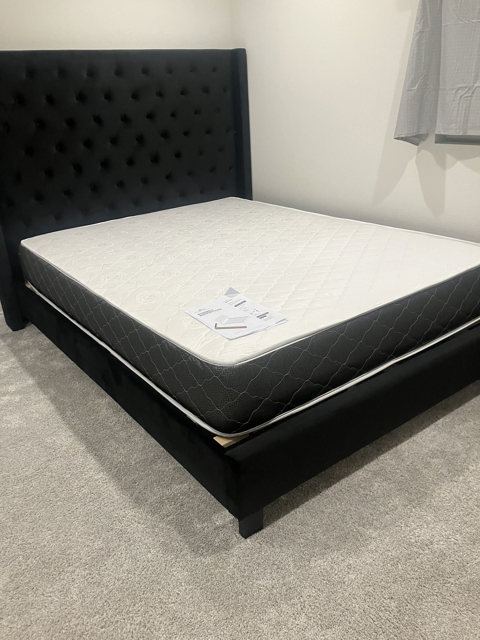 Queen Size Bed Frame With Mattress