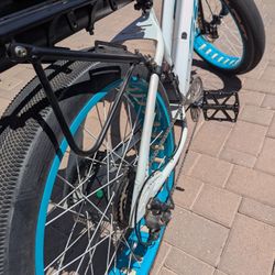 Soul Bike Step Through Saber Pro 26 inch White And Teal