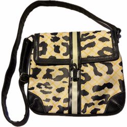 Y2K Leopard Print Crossbody Shoulder Bag