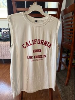 L White California Muscle Tee