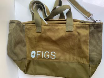FIGS Large Tote Bag with Zipper, 3 pockets - LIKE NEW - $40