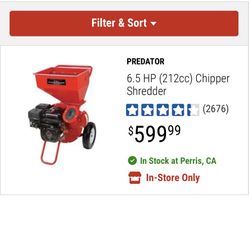 Chipper shredder