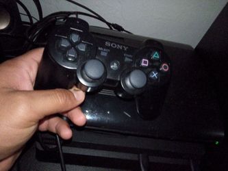Ps3 super slim 500 GB 1 controller 8 games