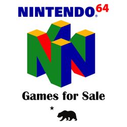 Nintendo 64 N64 Games For Sale