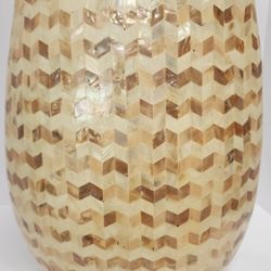 Mother Of Pearl Floor Vase.  
