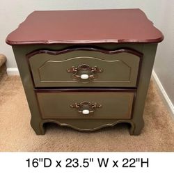 Dresser Hand Painted And Refurbished 