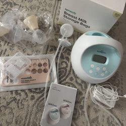 breast pumping supplies + another bag of supplies 