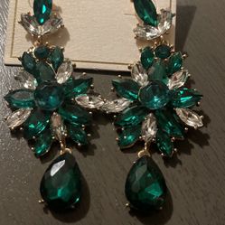 Earrings Green