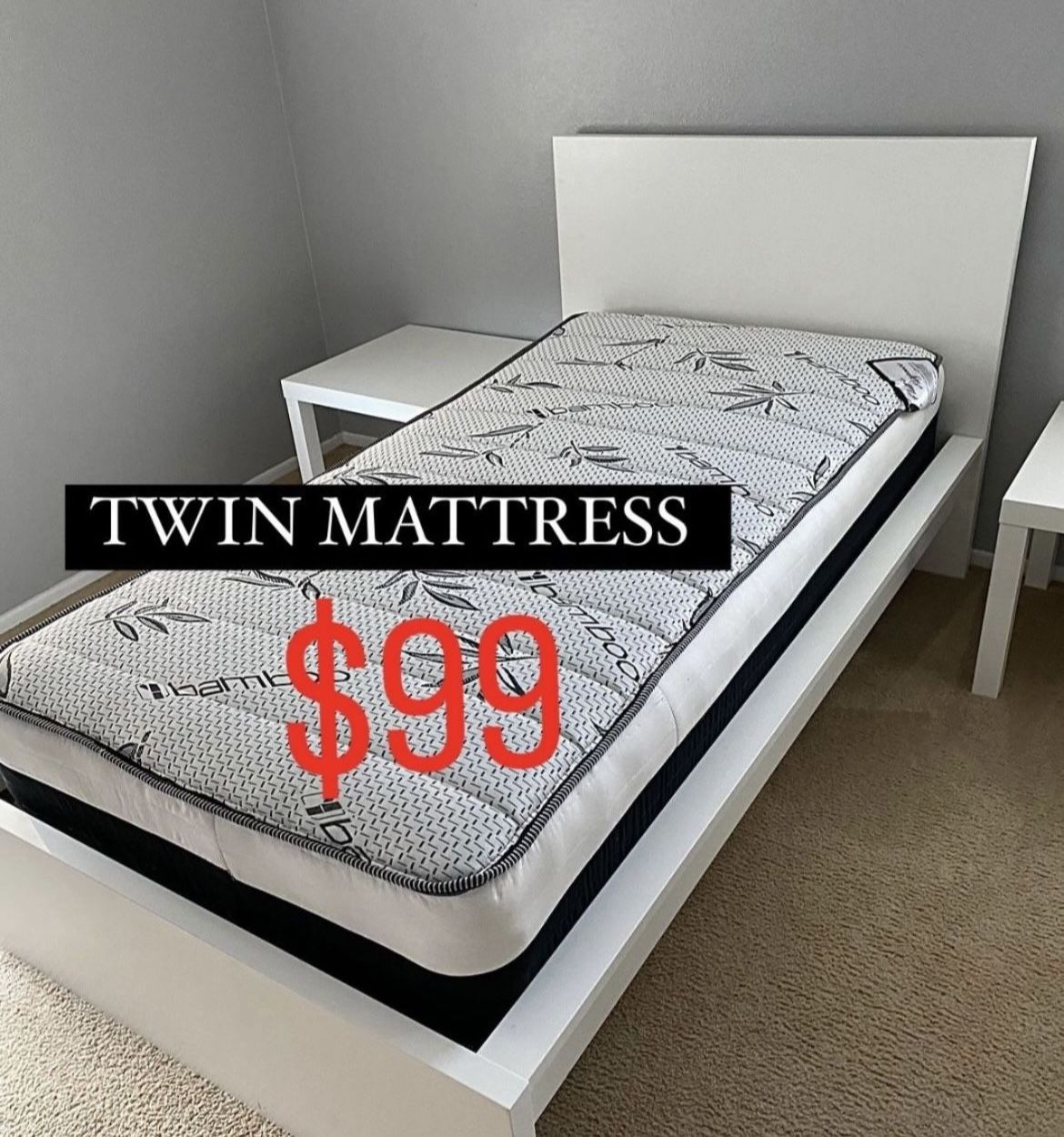 NEW TWIN MATTRESS ONLY $100