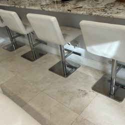 4 Modern Bar Stools. 
