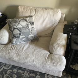 Couch and oversized chair