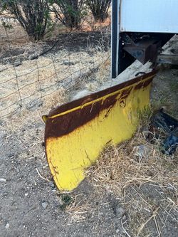 Yellow Steel Snow Plow Blade