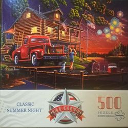 NEW 500 Piece Puzzle- Classic Summer Night