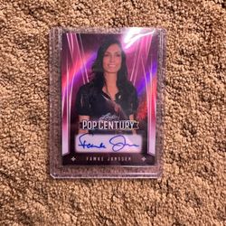 Famke Jenssen from Taken and GoldenEye 1999 Leaf Metal Trading Card 8/10