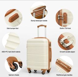 Coolife 2  luggage 24"and 20"