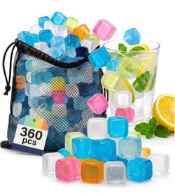 360 Pack Reusable Ice Cubes for Drinks, Frozen BPA Free Refreezable