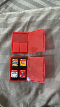 Nintendo Switch Game Card Cases with 4 Games
