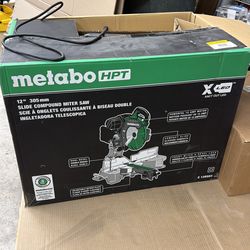 Metabo 12” slide  compound mitter saw