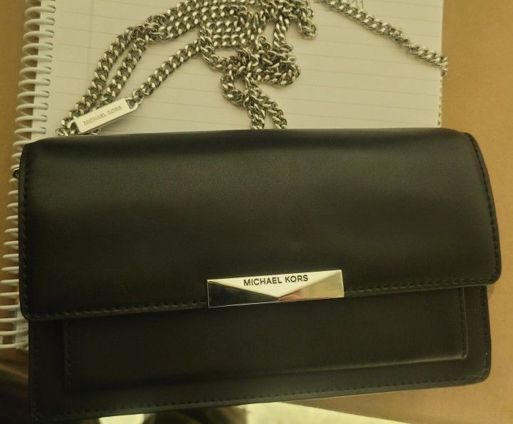 Michael Kors Jade Extra-Small Leather Crossbody Bag