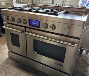 JENN-AIR 48” PRO-STYLE DUAL-FUEL RANGE – DOUBLE OVEN + GRIDDLE
