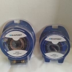 BLAUPUNKT 0 GAUGE CCA 5000W & 4 GAUGE CCA 2200W CAR AMPLIFIER INSTALL KIT ( BRAND NEW PRICE IS LOWEST INSTALL NOT AVAILABLE  )