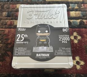 Funko Pop DC Comics BATMAN 25th Anniversary Exclusive Limited 25K Tin Box Set